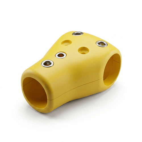 Soporte para pasamanos amarillo