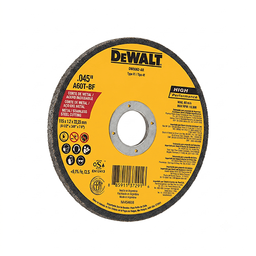 Disco de corte en acero 4 1/2"